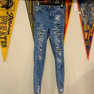 American Eagle size 4 reg, curvy hi-rise jegging
